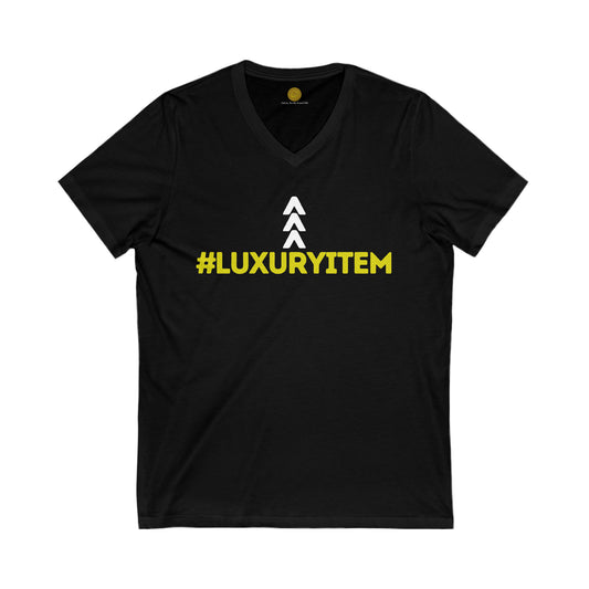 Getting the Win #LuxuryItem Unisex Jersey Short Sleeve V-Neck Tee